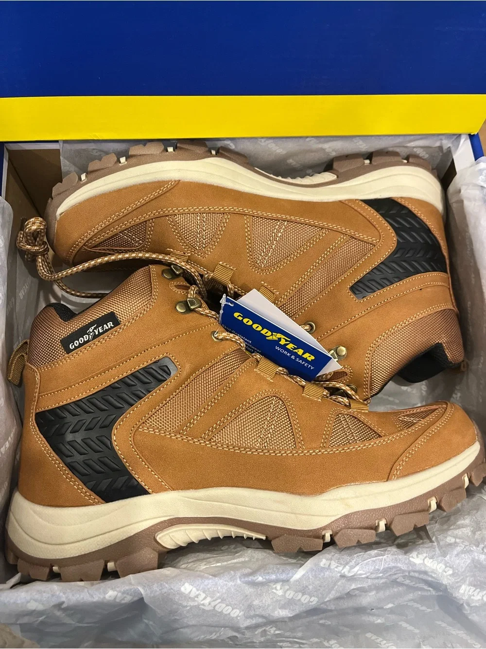 Goodyear Men's Teton Outdoor Hiker Work Boots Lightweight and Breathable, 11.5W